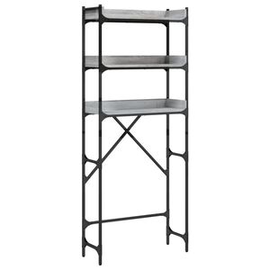 vidaXL Regał nad pralkę, szary dąb sonoma, 67x25x163 cm