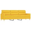 vidaXL 3-osobowa sofa wypoczynkowa z poduszkami, ż&oacute;łta, 180 cm