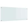 vidaXL Panel kuchenny Biały 120 x 50 cm szkło hartowane