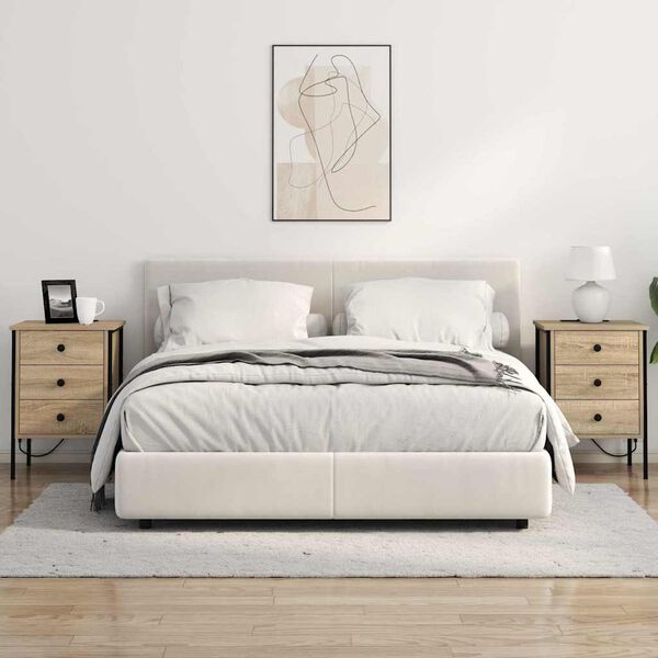 vidaXL Szafka Nocna Dąb Sonoma 42 x 41 x 61 cm Materiał drewnopochodny