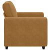 vidaXL Sofa Fotel Brązowy 60 cm Aksamit