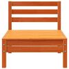 vidaXL Ogrodowa sofa bez podłokietnik&oacute;w, woskowy brąz, lita sosna