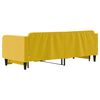 vidaXL Sofa rozsuwana, żółta, 80x200 cm, aksamit