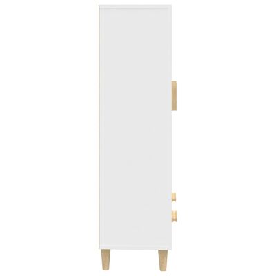 vidaXL Wysoka szafka, biała, 70x31x115 cm, materiał drewnopochodny