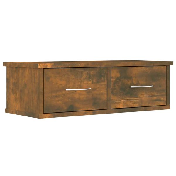 vidaXL Szafka ścienna, przydymiony dąb, 60x26x18,5 cm