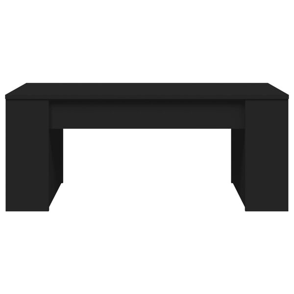 vidaXL Stolik kawowy, czarny, 102x55x42 cm, materiał drewnopochodny