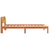 vidaXL Ramka ł&oacute;żka Woskowy Brąz 90 x 200 cm Lite drewno sosnowe