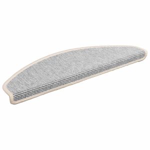 vidaXL Maty na schody 15 szt. 65x21x4 cm Srebrne p&oacute;łokrągłe duże