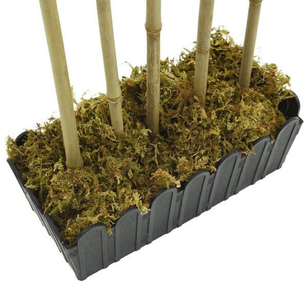 vidaXL Sztuczny bambus, 730 liści, 120 cm, zielony