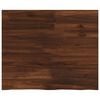 vidaXL Prostokątny Blat Stołu 90 x 50 x 3,5 cm Prostokątny Ciemny brąz