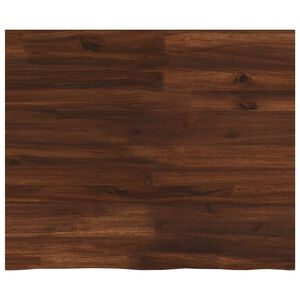 vidaXL Prostokątny Blat Stołu 90 x 50 x 3,5 cm Prostokątny Ciemny brąz