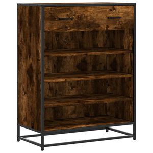 vidaXL Szafka na buty, przydymiony dąb, 75x38x97,5 cm