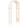 vidaXL R&oacute;żany łuk z kolcami Biały 97 x 43 x 218 cm PP