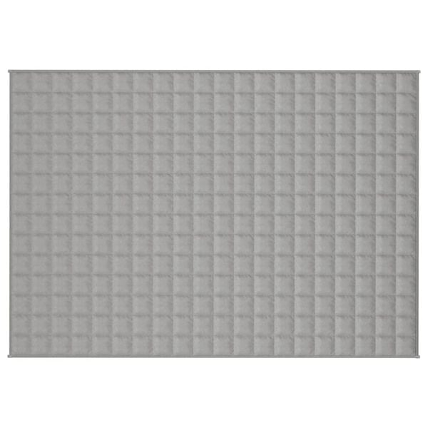 vidaXL Koc obciążeniowy, szary, 135x200 cm, 10 kg, tkanina