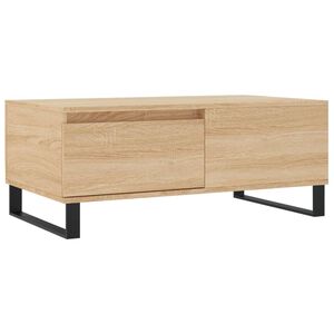 vidaXL Stolik kawowy, dąb sonoma 90x50x36,5 cm materiał drewnopochodny