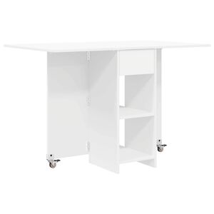 vidaXL St&oacute;ł jadalniany 115 x 70 x 75 cm Drewno inżynieryjne Biały
