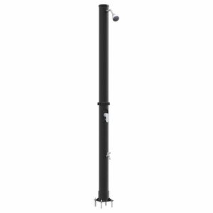 vidaXL Prysznic Słoneczny na Zewnątrz Czarny 217 cm PVC i aluminium