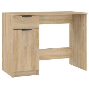 vidaXL Biurko, dąb sonoma, 100x50x75 cm, materiał drewnopochodny