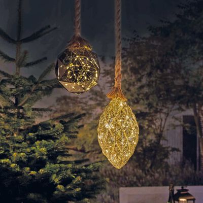 Luxform Ozdobna lampa LED Rope with Pine Cone, na baterie