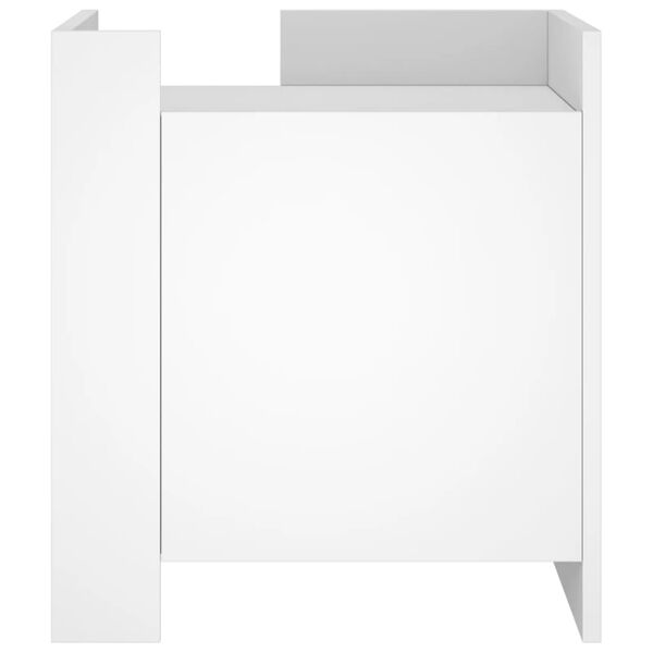 vidaXL Szafka nocna, biała, 45x50x50 cm, materiał drewnopochodny