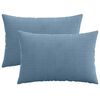 vidaXL Poszewka na poduszkę 2 pcs HEERLEN niebieski 30 x 50 cm sztruks
