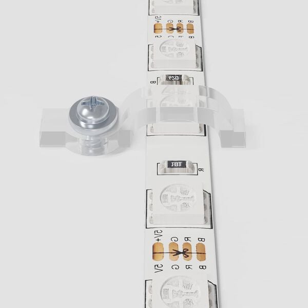 vidaXL Taśma LED 2 pcs Czarny i przezroczysty 1200 mm Miedź i plastik