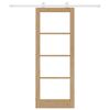 vidaXL Drzwi przesuwne ORKDAL Naturalny 78 x 202 cm