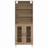 vidaXL Highboard 2 pcs Dąb rzemieślniczy Materiał drewnopochodny