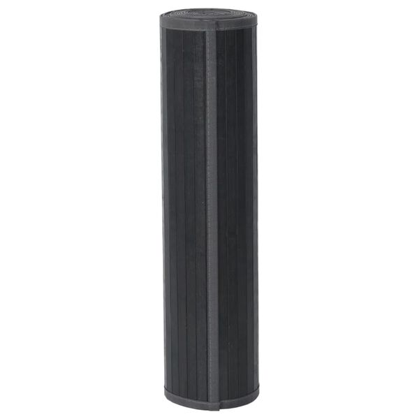 vidaXL Dywan prostokątny, szary, 60x200 cm, bambusowy