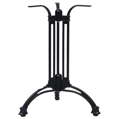 vidaXL Noga do stolika bistro, czarna, Ø60x72 cm, odlew aluminiowy
