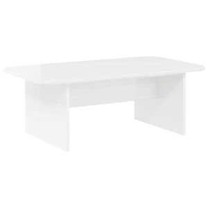 vidaXL Stolik kawowy Wysoki połysk biały 93 x 53 x 33 cm