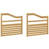 vidaXL Moduł podłokietnik&oacute;w 2 pcs Biały 79 x 4 x 73 cm
