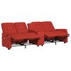 vidaXL Rozkładany fotel masujący z uchwytem, 4-os., winna czerwień