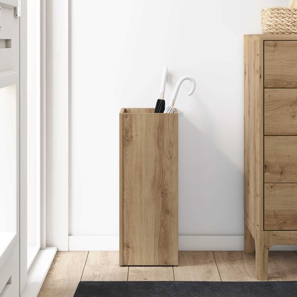 vidaXL Stojak na parasol Dąb rzemieślniczy 25 x 24,5 x 64 cm