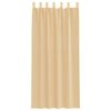 vidaXL Zasłony woalowe z kieszeniami na drążki 2 szt. Piaskowe