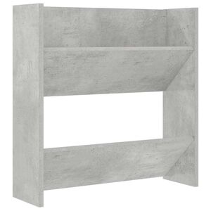 vidaXL P&oacute;łka ścienna na buty, szara, 60x18x60 cm, płyta wi&oacute;rowa