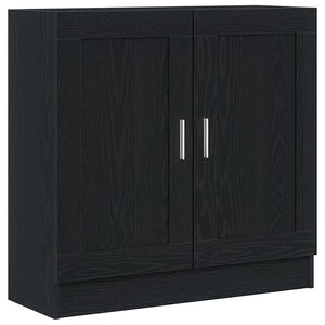 vidaXL Szafka na książki 3 poziom&oacute;w 82,5 x 30,5 x 80 cm Czarny Dąb