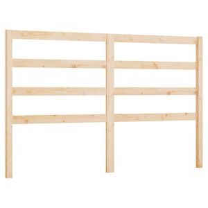 vidaXL Wezgłowie ł&oacute;żka, 126x4x100 cm, lite drewno sosnowe