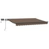 vidaXL Markiza wysuwana Ciemnoszary 500 &times; 350 cm Tkanina i aluminium