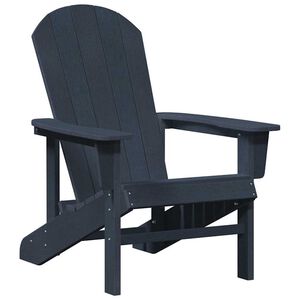 vidaXL Krzesło Adirondack Granatowy HDPE