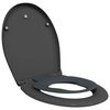 vidaXL Deska toaletowa Antracyt 47 x 37 x 4 cm Duroplast