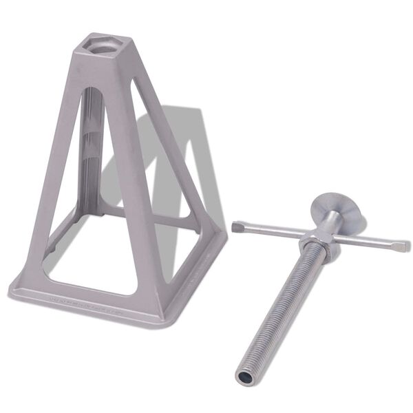 vidaXL Stabilizatory pod przyczepę kempingową 4 szt. 285-430 mm aluminiowe i metalowe