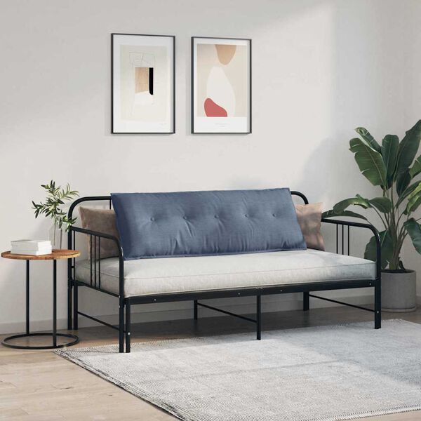 vidaXL Poduszka na plecy Niebieski 140 x 50 cm Tkanina sztruksowa