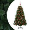 vidaXL Sztuczna choinka z bombkami 120 cm 150 LED Ciepła biel