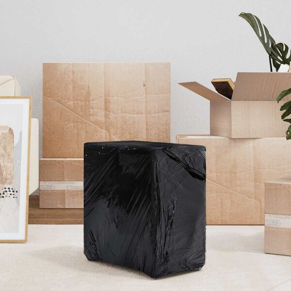 vidaXL Folia stretch 6 szt. Czarna 17 &mu;m 50 cm x 150 m