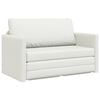 vidaXL Sofa Bed Biały 124 x 71 x 78 cm Sztuczna sk&oacute;ra