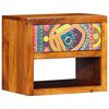 vidaXL Szafka Nocna Brązowy 40 x 35 x 35 cm Lite Drewno Akacji