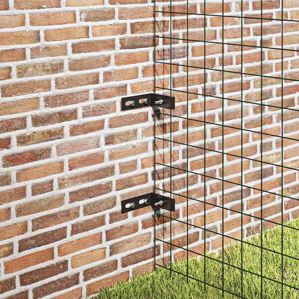 vidaXL Złącze narożnikowe do siatki, 10 zestaw&oacute;w, antracyt