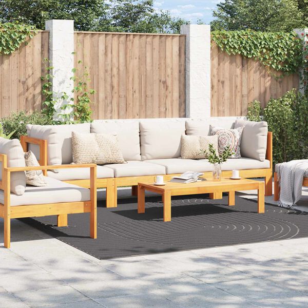 vidaXL Dywany pokojowe Kwadrat HUARTE Antracyt 240 x 240 cm Poliester