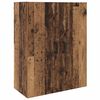vidaXL Highboard Montowane na ścianie Stare drewno 69,5 x 34 x 180 cm